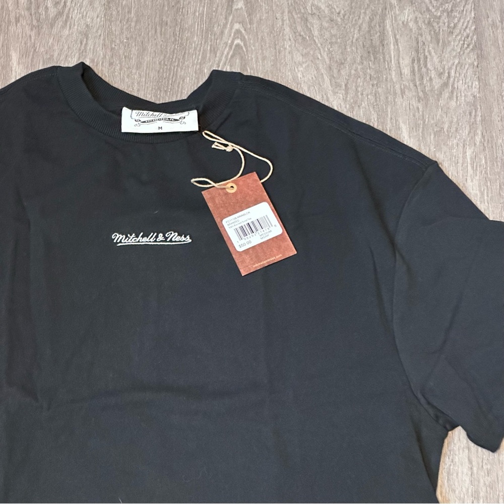 Mitchell & Ness | Black Short Sleeve Script Tee | Size M - NWT!